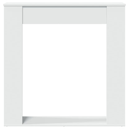 Haardombouw 100x20x100 cm bewerkt hout wit