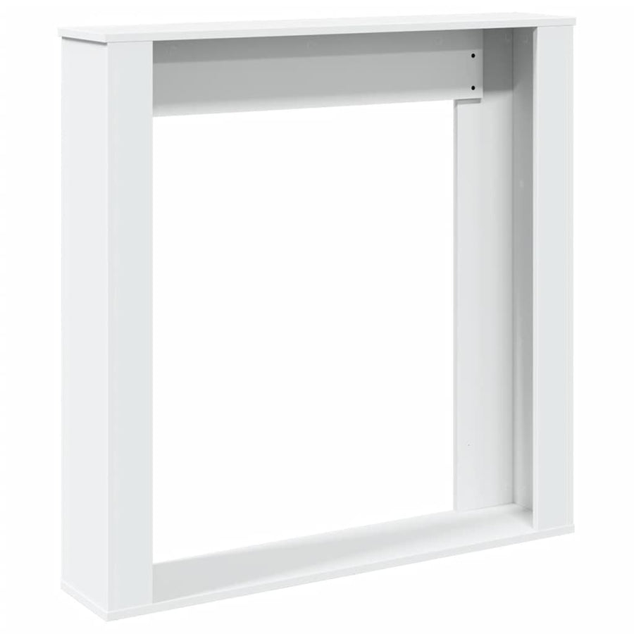 Haardombouw 100x20x100 cm bewerkt hout wit