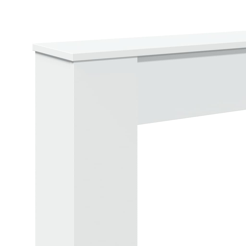 Haardombouw 100x20x100 cm bewerkt hout wit