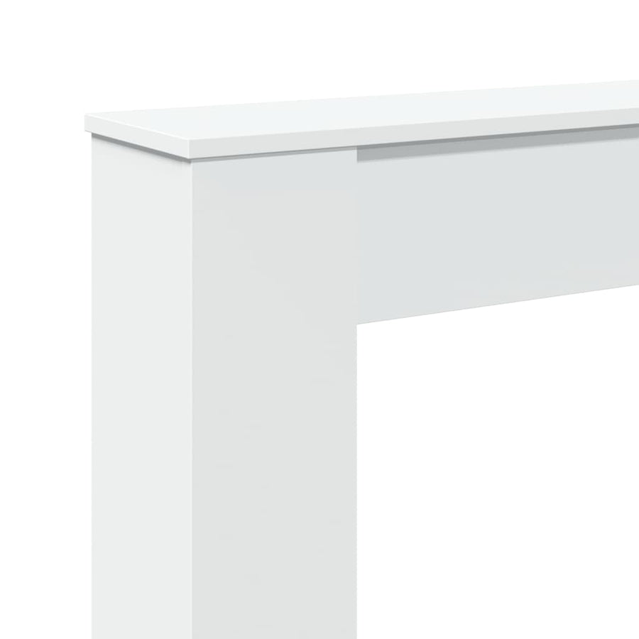Haardombouw 100x20x100 cm bewerkt hout wit