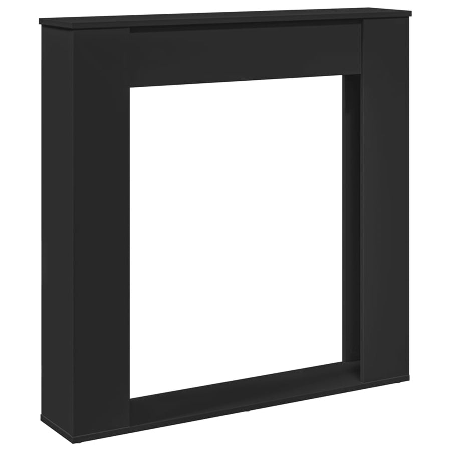 Haardombouw 100x20x100 cm bewerkt hout zwart