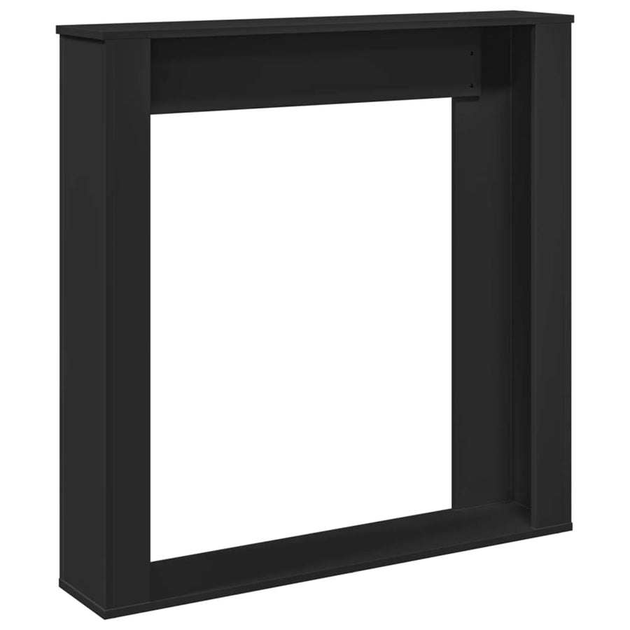 Haardombouw 100x20x100 cm bewerkt hout zwart