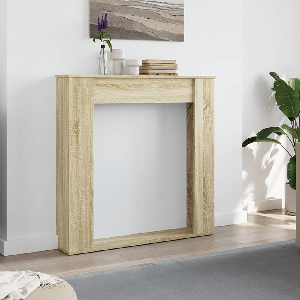Haardombouw 100x20x100 cm bewerkt hout sonoma eikenkleurig