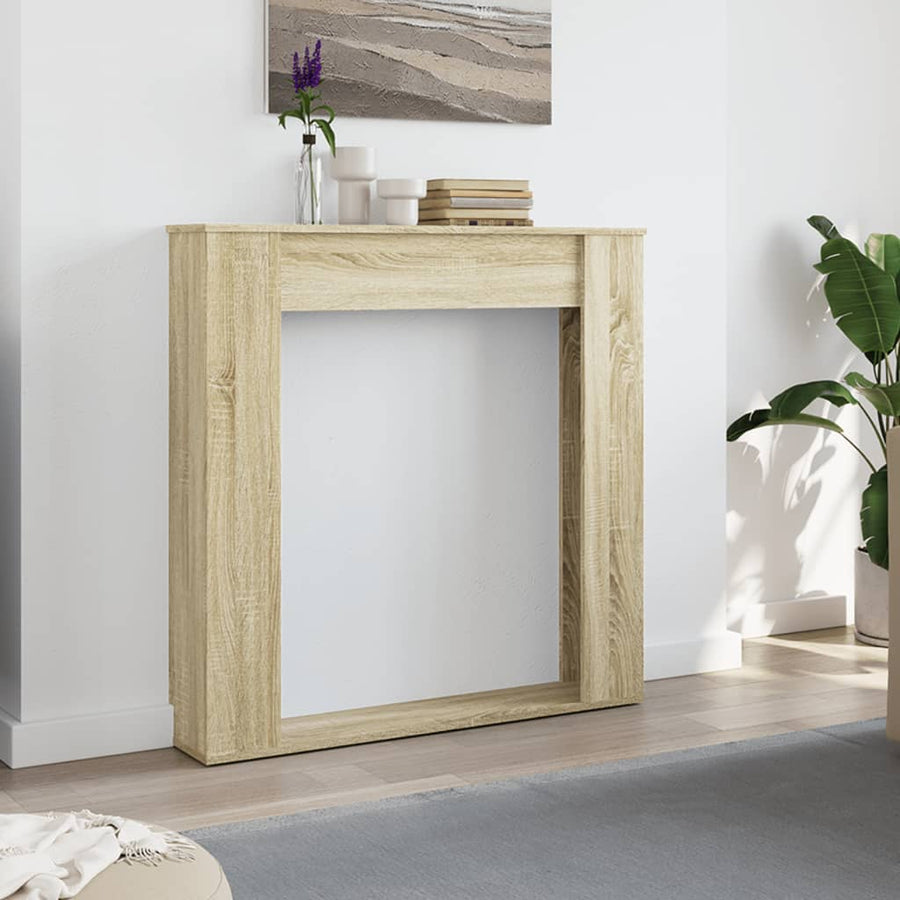 Haardombouw 100x20x100 cm bewerkt hout sonoma eikenkleurig