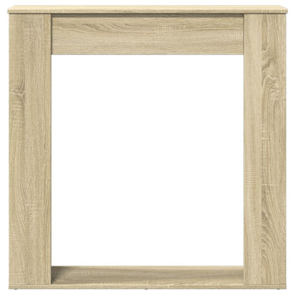 Haardombouw 100x20x100 cm bewerkt hout sonoma eikenkleurig