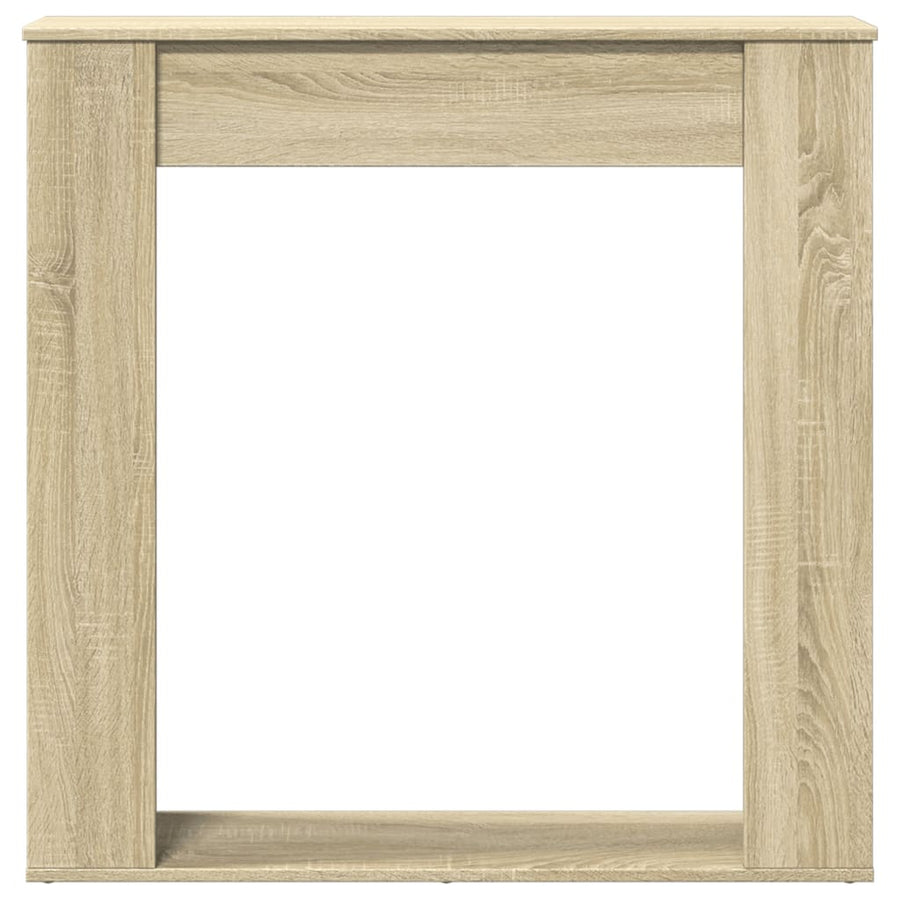 Haardombouw 100x20x100 cm bewerkt hout sonoma eikenkleurig