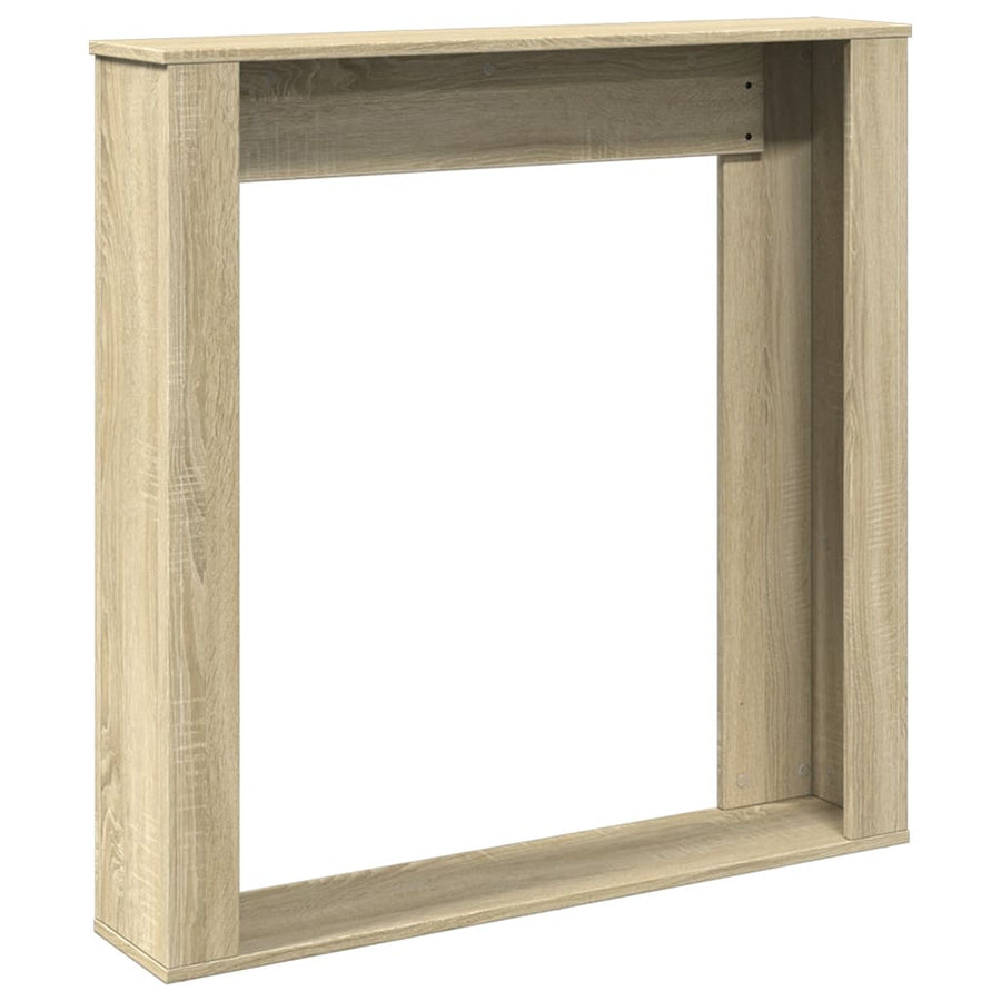 Haardombouw 100x20x100 cm bewerkt hout sonoma eikenkleurig