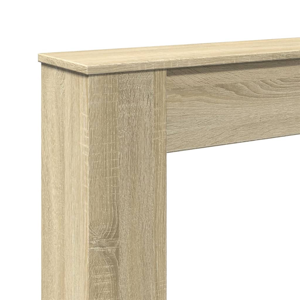 Haardombouw 100x20x100 cm bewerkt hout sonoma eikenkleurig