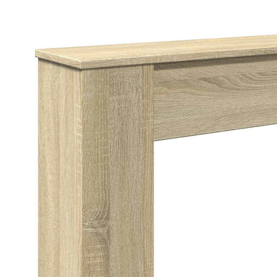 Haardombouw 100x20x100 cm bewerkt hout sonoma eikenkleurig