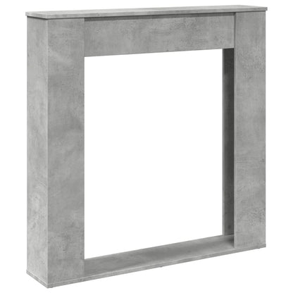 Haardombouw 100x20x100 cm bewerkt hout betongrijs