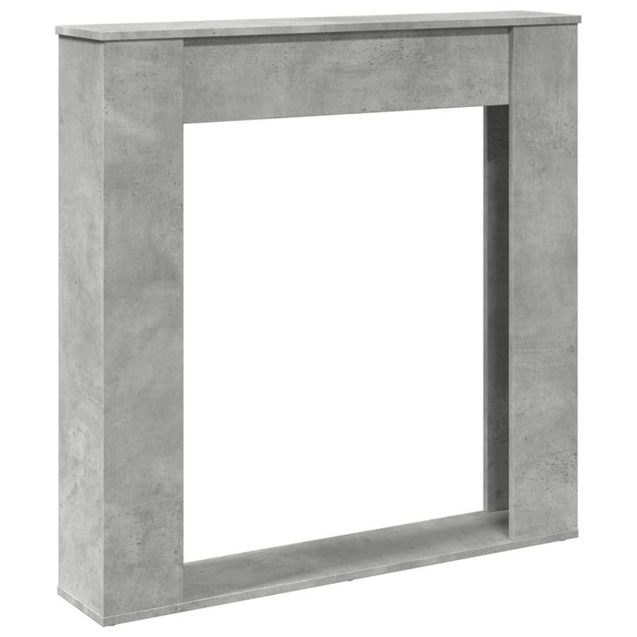 Haardombouw 100x20x100 cm bewerkt hout betongrijs