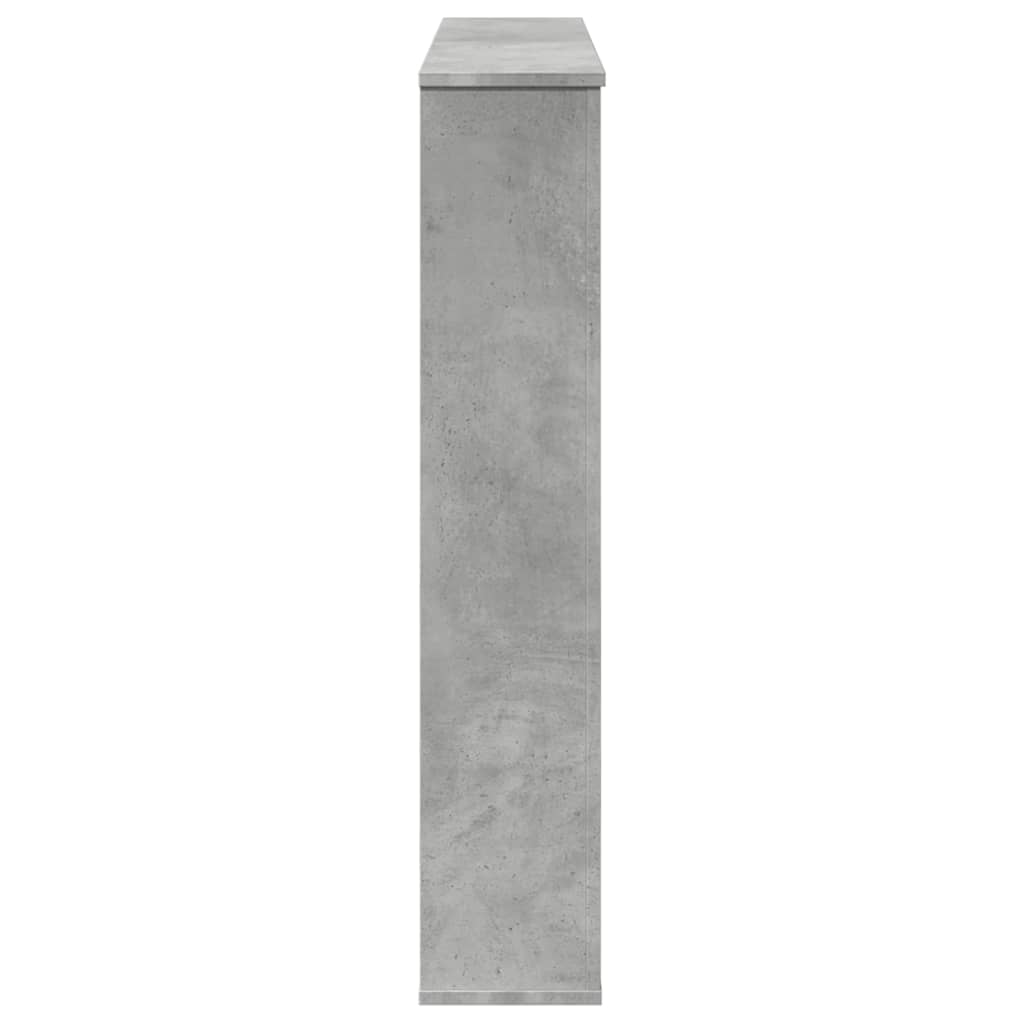 Haardombouw 100x20x100 cm bewerkt hout betongrijs