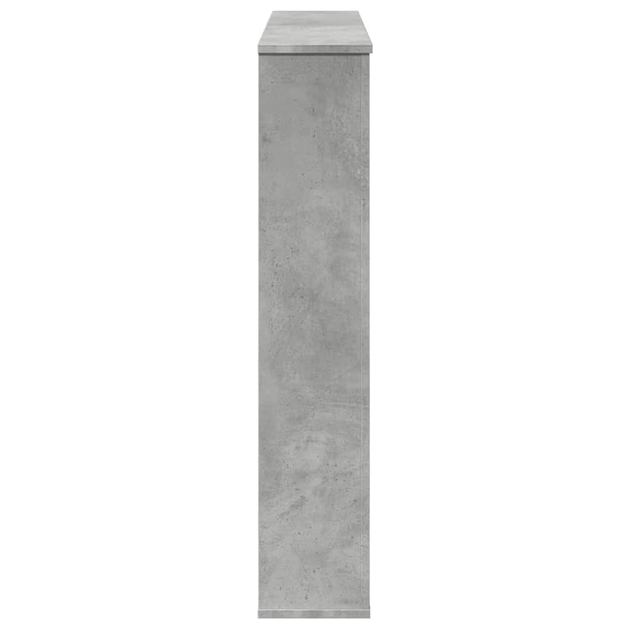 Haardombouw 100x20x100 cm bewerkt hout betongrijs