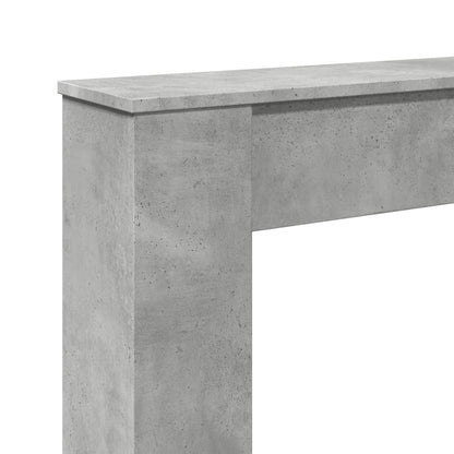 Haardombouw 100x20x100 cm bewerkt hout betongrijs