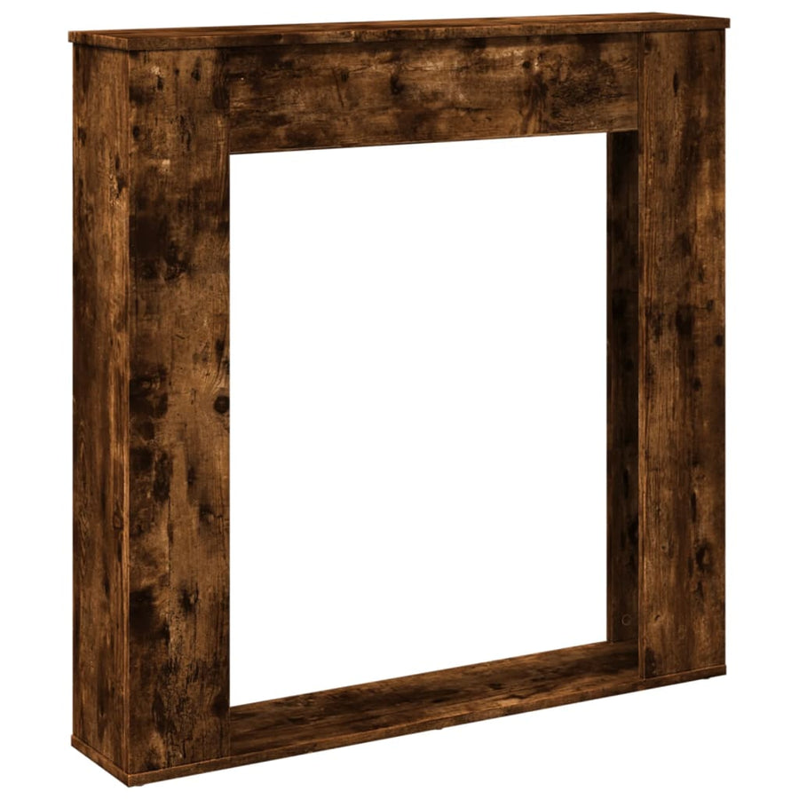 Haardombouw 100x20x100 cm bewerkt hout gerookt eikenkleurig