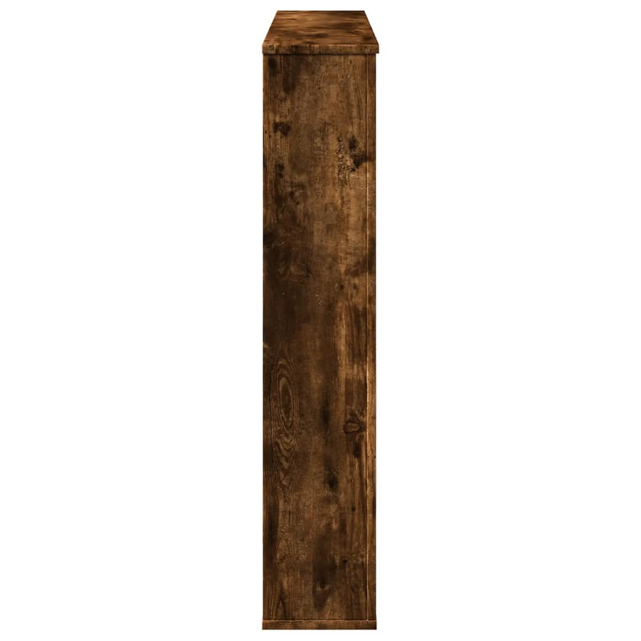 Haardombouw 100x20x100 cm bewerkt hout gerookt eikenkleurig