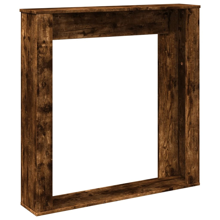 Haardombouw 100x20x100 cm bewerkt hout gerookt eikenkleurig