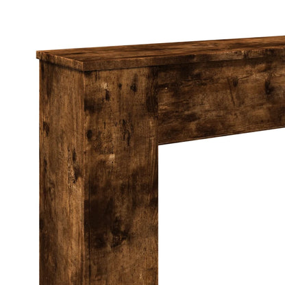 Haardombouw 100x20x100 cm bewerkt hout gerookt eikenkleurig