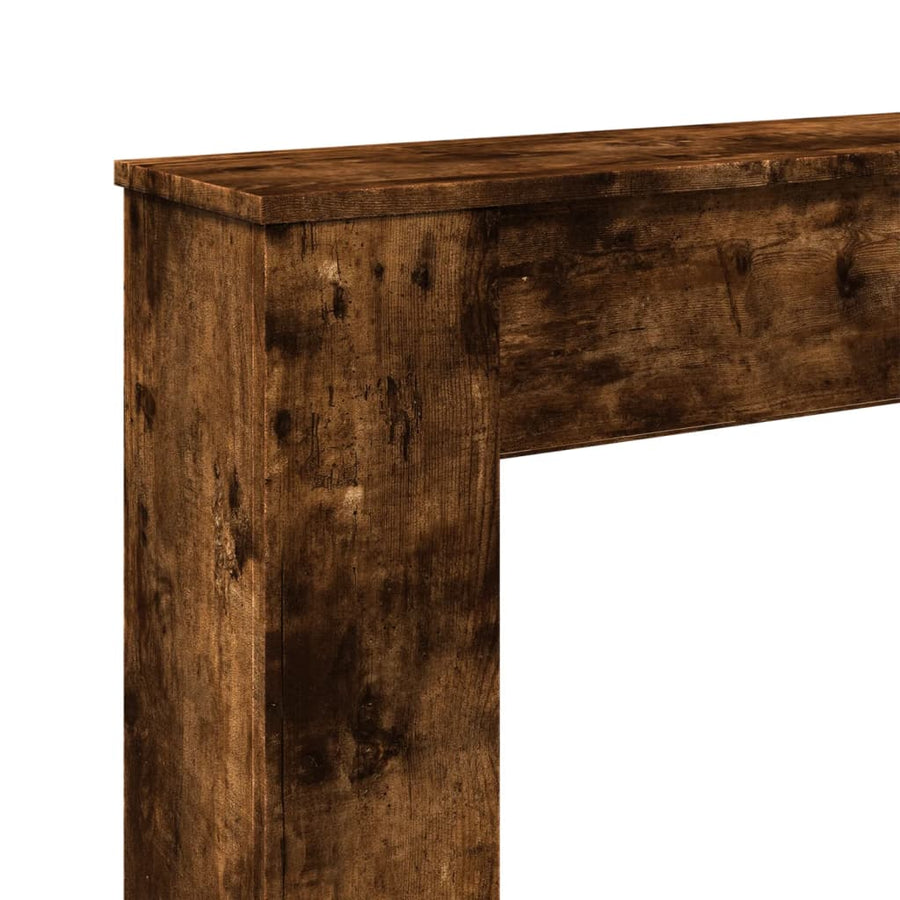 Haardombouw 100x20x100 cm bewerkt hout gerookt eikenkleurig