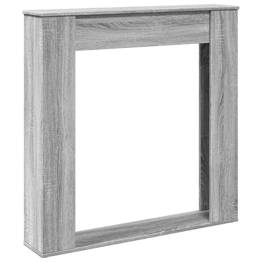 Haardombouw 100x20x100 cm bewerkt hout grijs sonoma eikenkleur