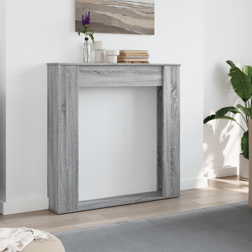 Haardombouw 100x20x100 cm bewerkt hout grijs sonoma eikenkleur