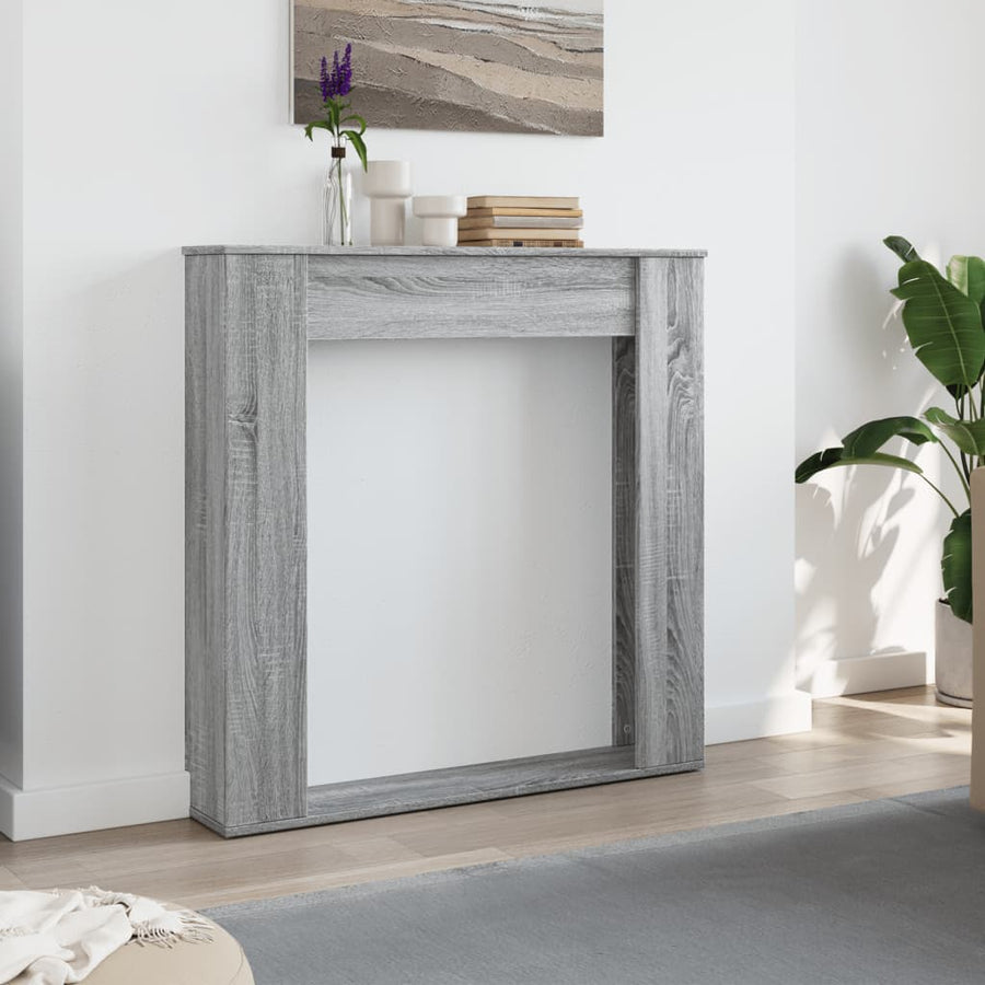Haardombouw 100x20x100 cm bewerkt hout grijs sonoma eikenkleur