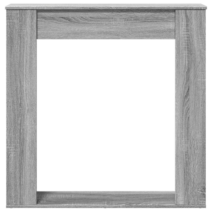 Haardombouw 100x20x100 cm bewerkt hout grijs sonoma eikenkleur