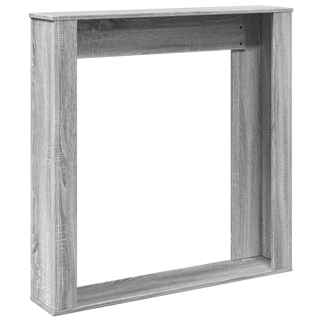 Haardombouw 100x20x100 cm bewerkt hout grijs sonoma eikenkleur