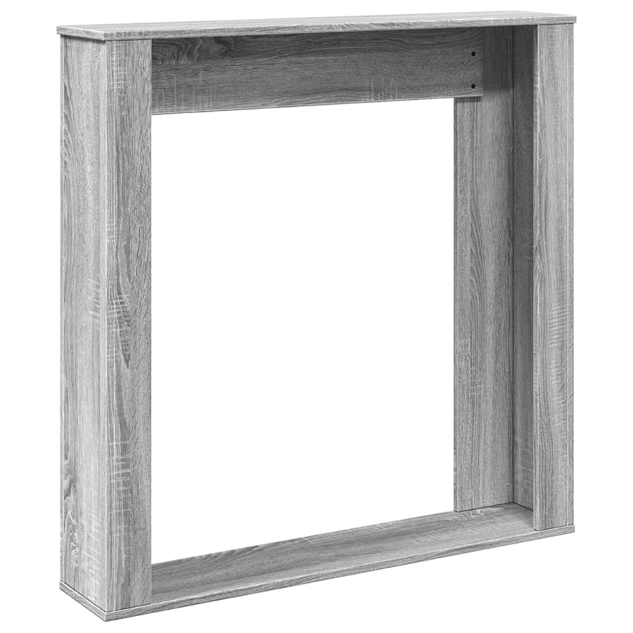 Haardombouw 100x20x100 cm bewerkt hout grijs sonoma eikenkleur