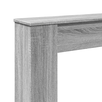 Haardombouw 100x20x100 cm bewerkt hout grijs sonoma eikenkleur