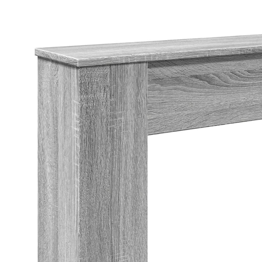 Haardombouw 100x20x100 cm bewerkt hout grijs sonoma eikenkleur
