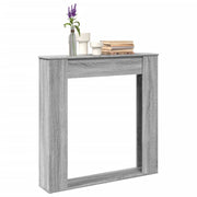 Haardombouw 100x20x100 cm bewerkt hout grijs