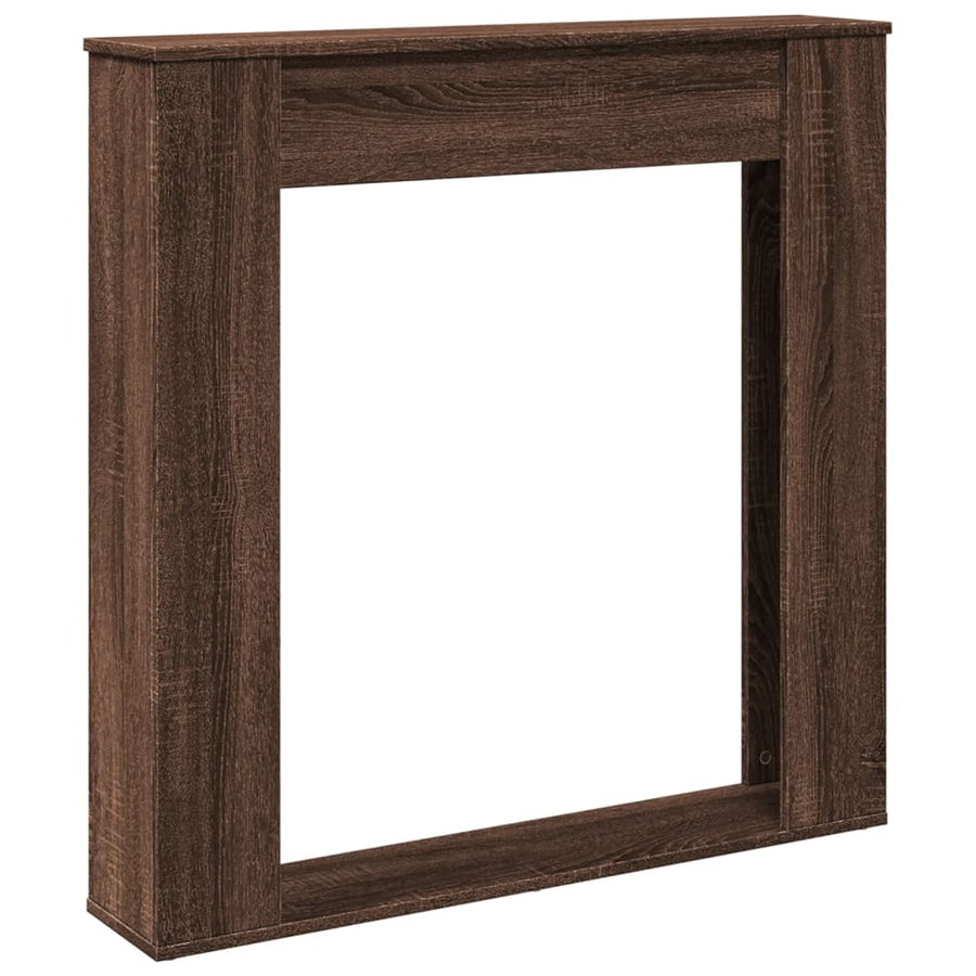 Haardombouw 100x20x100 cm bewerkt hout bruin eikenkleurig