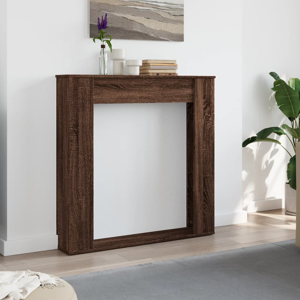 Haardombouw 100x20x100 cm bewerkt hout bruin eikenkleurig