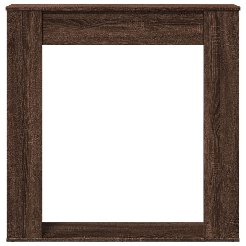 Haardombouw 100x20x100 cm bewerkt hout bruin eikenkleurig