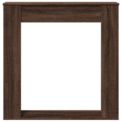 Haardombouw 100x20x100 cm bewerkt hout bruin eikenkleurig
