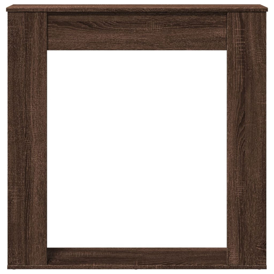 Haardombouw 100x20x100 cm bewerkt hout bruin eikenkleurig