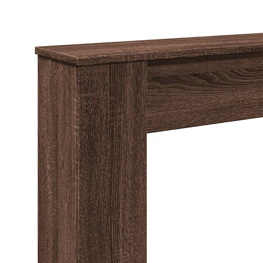 Haardombouw 100x20x100 cm bewerkt hout bruin eikenkleurig