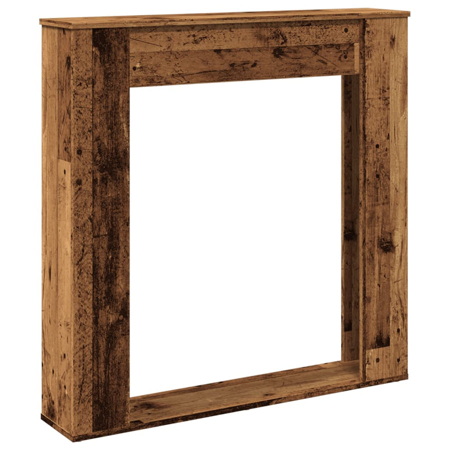 Haardombouw 100x20x100 cm bewerkt hout oud houtkleurig