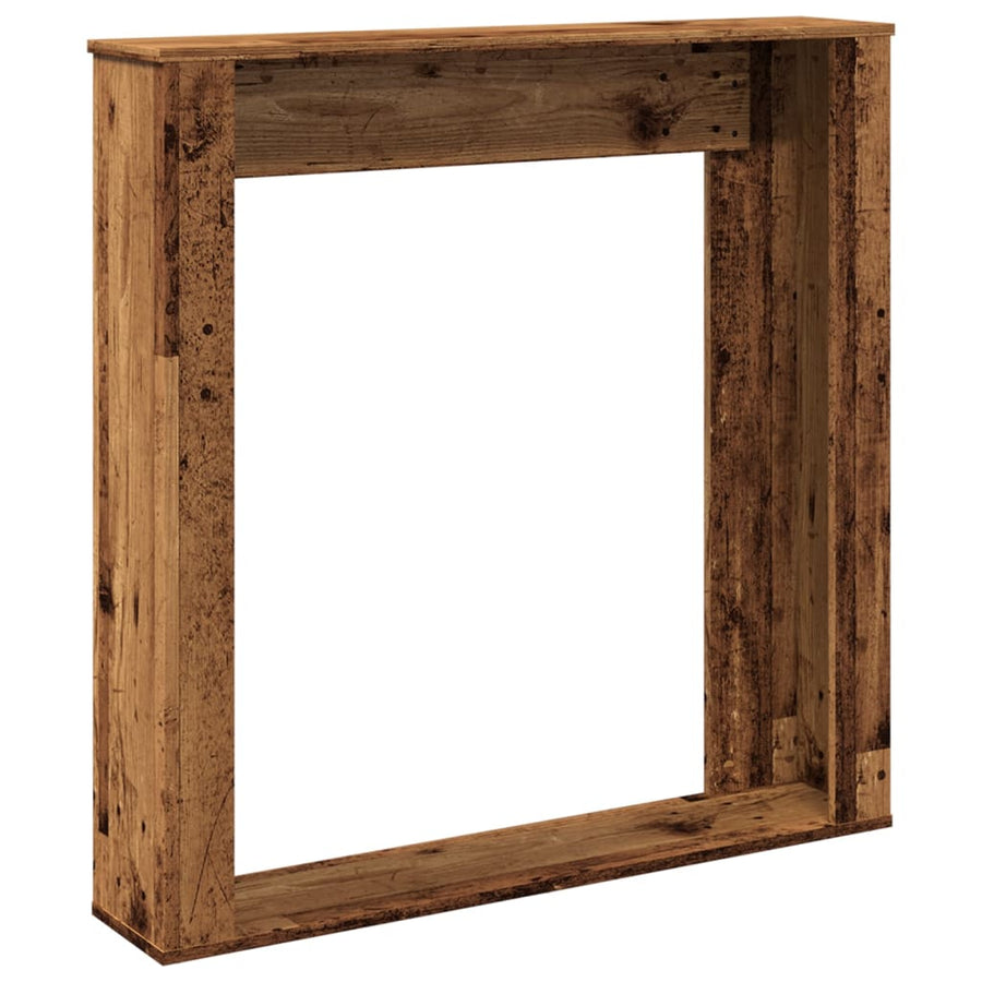 Haardombouw 100x20x100 cm bewerkt hout oud houtkleurig
