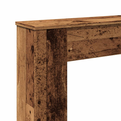 Haardombouw 100x20x100 cm bewerkt hout oud houtkleurig