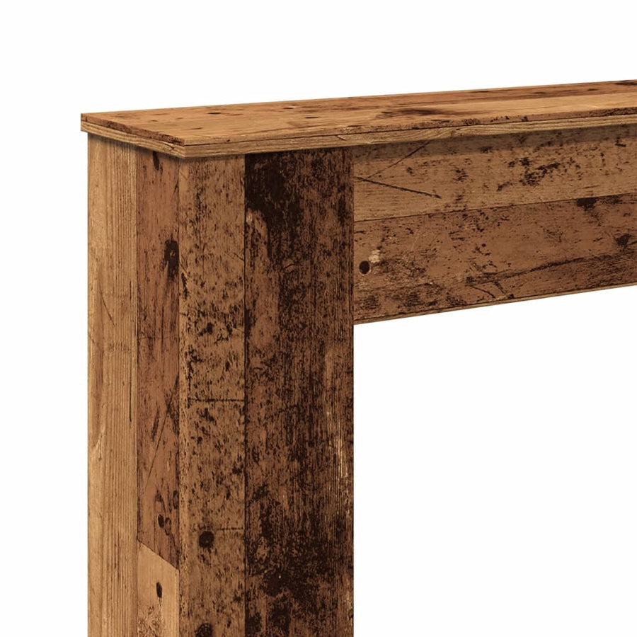 Haardombouw 100x20x100 cm bewerkt hout oud houtkleurig