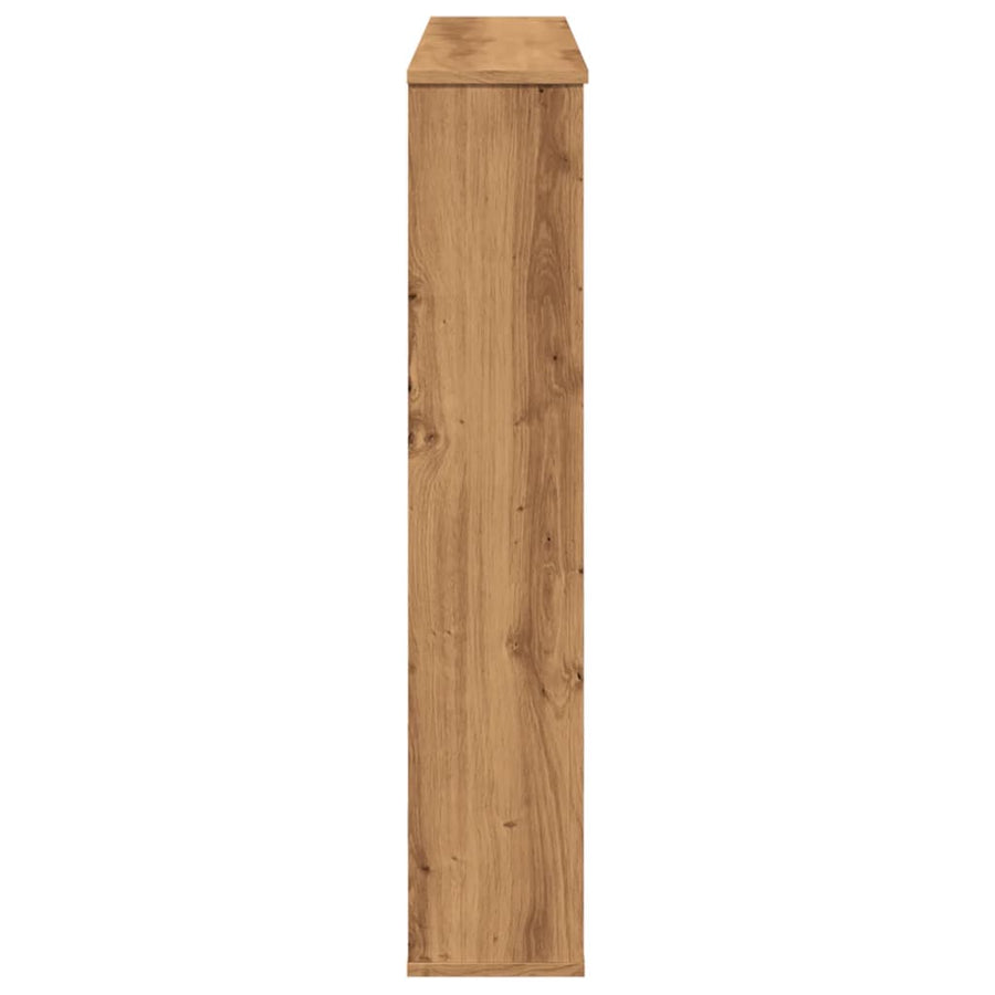 Haardombouw 100x20x100 cm bewerkt hout artisanaal eikenkleurig