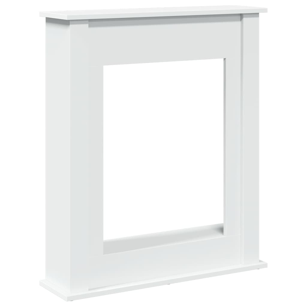 Haardombouw 75x20x87,5 cm bewerkt hout wit