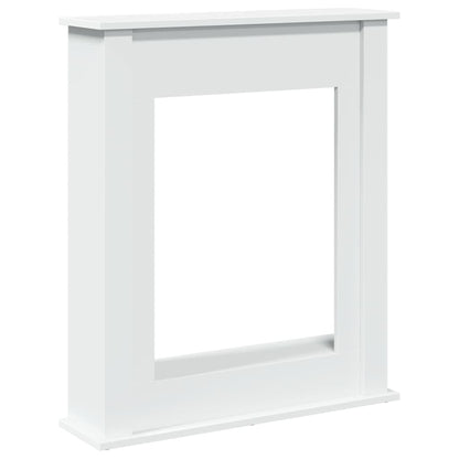 Haardombouw 75x20x87,5 cm bewerkt hout wit