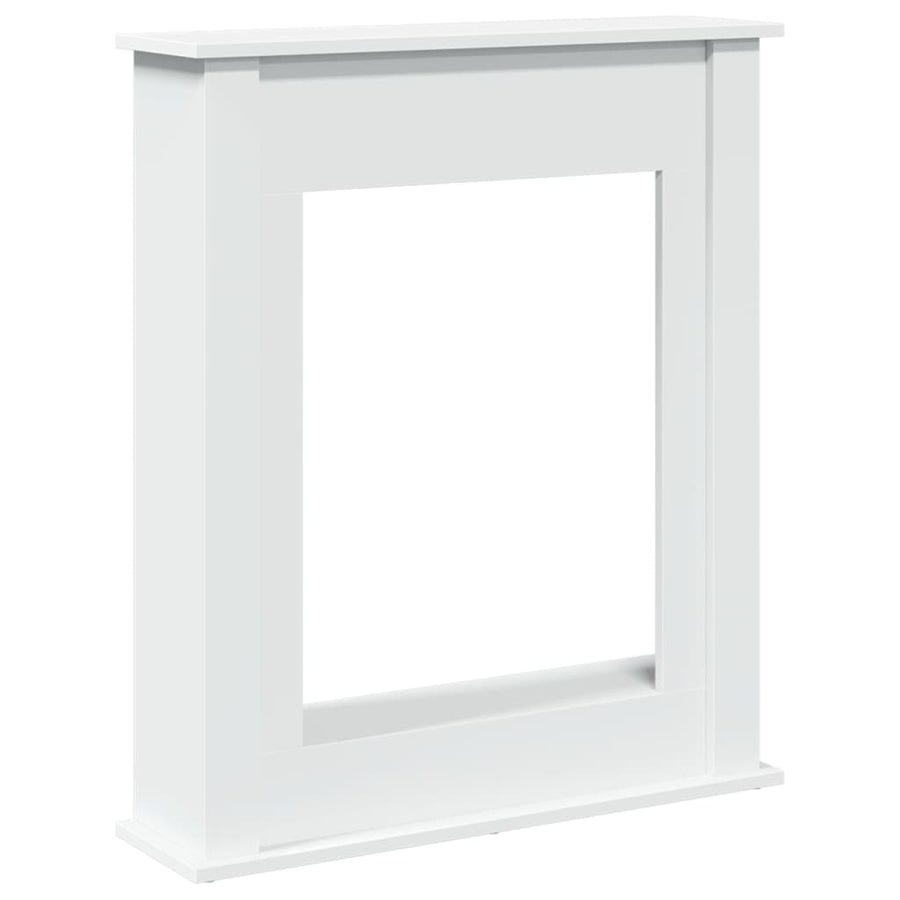 Haardombouw 75x20x87,5 cm bewerkt hout wit