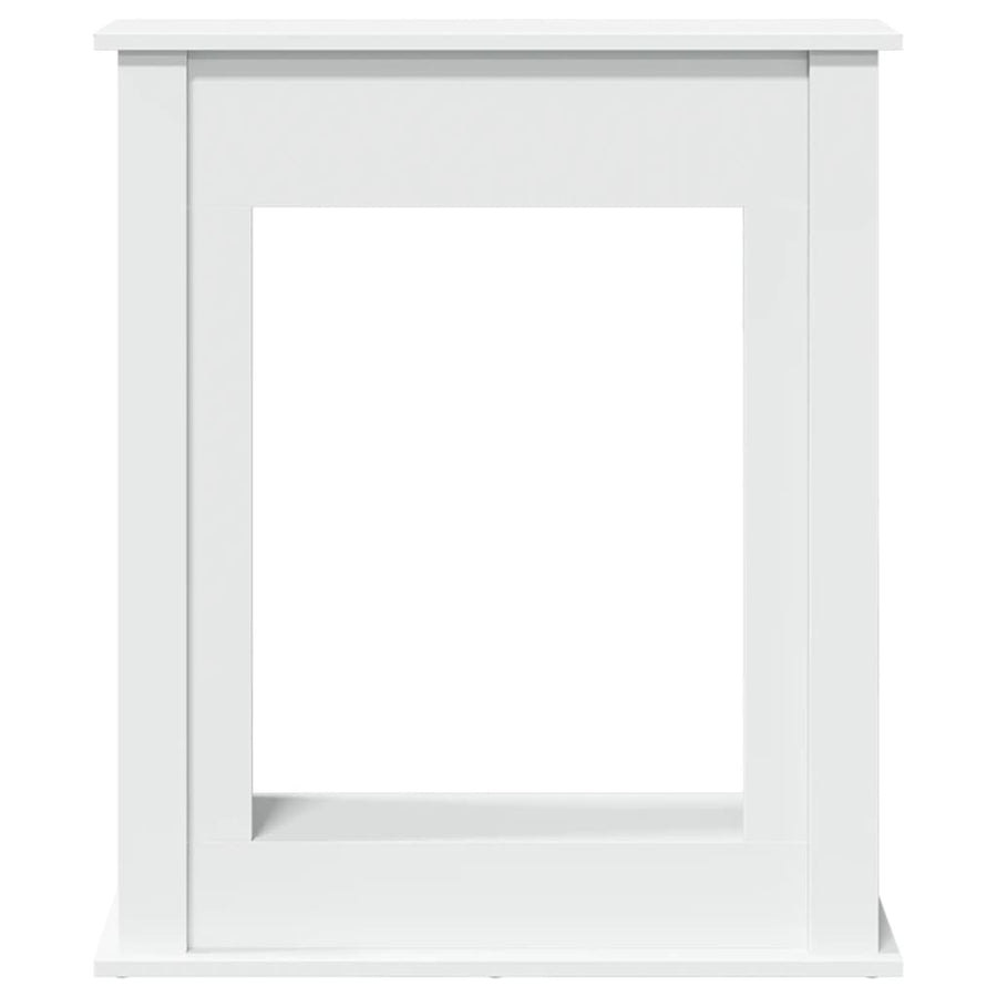 Haardombouw 75x20x87,5 cm bewerkt hout wit