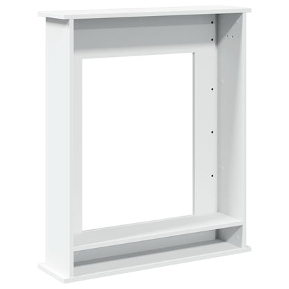 Haardombouw 75x20x87,5 cm bewerkt hout wit