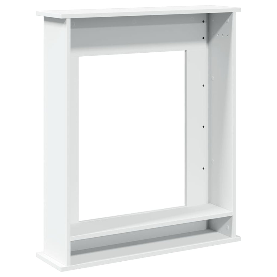 Haardombouw 75x20x87,5 cm bewerkt hout wit