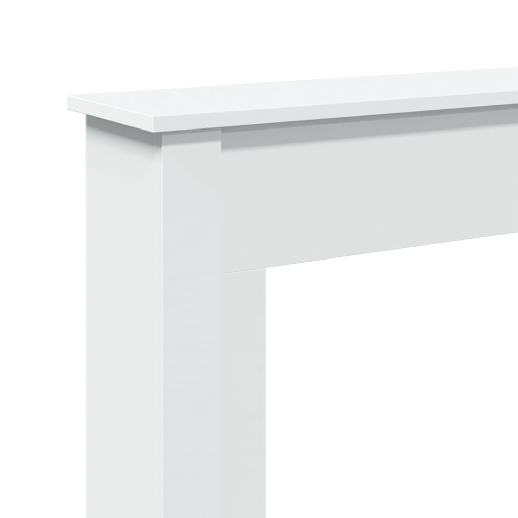 Haardombouw 75x20x87,5 cm bewerkt hout wit